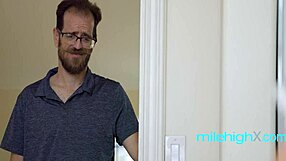 Asian milf strapon dominates busty maid.