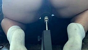 my first time trying a sex machine felt so exciting.