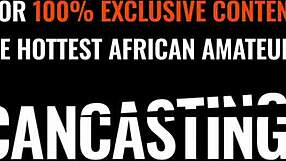 i chat with the busty ebony babe during her casting interview