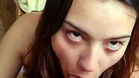 Watch This Argentinian Slut Suck Cock Like Crazy!
