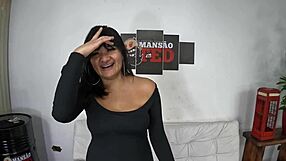 leticia cortes in her first time filming, backstage debut at the mansion with anal, blowjob, and wet pussy fun 😏