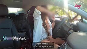 Naughty Milf with No Panties Asks Stranger for Outdoor Public Help