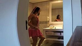 as the girls found the snake at the party and went down on it