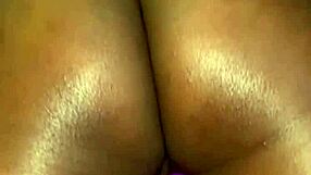 her reactions when the vibrator touches her pussy