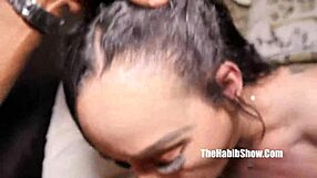 chris cardio bangs ebony hazel marie's phat pussy out the walls