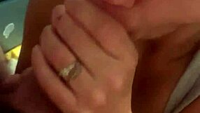 Betty performs deepthroat on cock