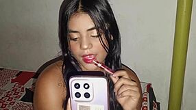 a beautiful colombian brunette sends vagina photos to her boyfriend who comes to fuck her