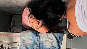 married seamstress makes client's cock hard