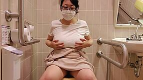 The Housewife Says I Masturbate My Big Tits Hairless Pussy Without Panties In Selfie