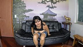 leticia cortes in her first time filming, backstage debut at the mansion with anal, blowjob, and wet pussy fun 😏