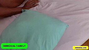 three amateurs in a bedroom group scene with irina cage