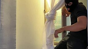 masked burglar broke into milf lina henao's house and fucked her hard