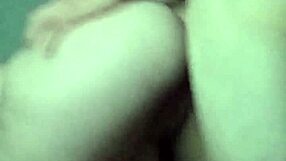 Blonde bombshell rides massive cock in intense quickie creampie session