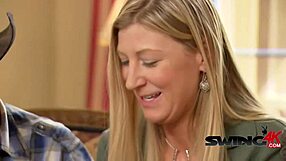 gorgeous girls get pounded by friends in group swingers scene