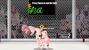 Princess of the ring 2 features rena versus vivian in intense wrestling match