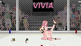 Princess of the ring 2 features rena versus vivian in intense wrestling match