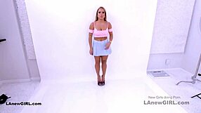 blonde teases producer during casting sex