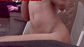 Masturbating and moaning for fans, squirting wet orgasm