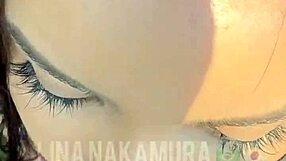 Lina Nakamura sucks and rides John Coffee's big black cock in the parking lot