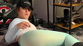 exercising in sheer leggings