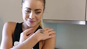 stunning stepdaughter strips down and pleasures herself in this homemade video