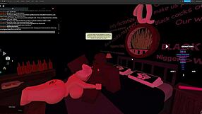 blonde bitch gets fucked roughly in roblox studio