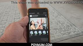 Will stepmom's secret stay safe if stepson pounds her hard in pov?