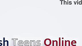 blue haired student gets fucked by her teacher in college costume lingerie