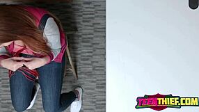 Busty Brunette Chick Bent Over Doggystyle Filled With Long Cock