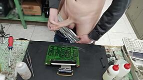 I BLAST a massive CUMSHOT on client's machine instead of fixing it