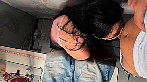 married seamstress makes client's cock hard