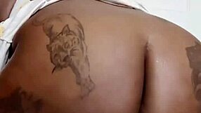 Kim Ocean, BBW babe, fucking in sundress bent over with big ass and dildo