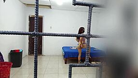 Latina Wife Flashes While Husband Is Away