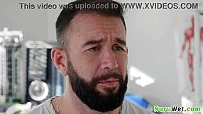 Petite Sexy Blonde Teen Anna Claire Clouds Prepares Client for Nuru Massage with Wet Pussy Pounding