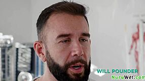 Petite Sexy Blonde Teen Anna Claire Clouds Prepares Client for Nuru Massage with Wet Pussy Pounding