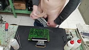 I BLAST a massive CUMSHOT on client's machine instead of fixing it