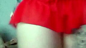 Blonde bombshell rides massive cock in intense quickie creampie session