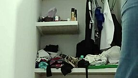 Hot teen strips naked for her teacher to watch