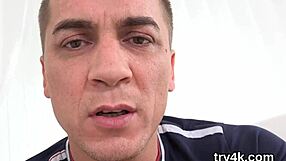 erotic girl gives blowjob in pov and gets narrow snatch shagged