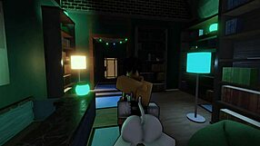 Fucked cute femboy librarian in library