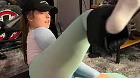 exercising in sheer leggings
