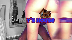 Horny big tits stripper Stephanie Love seduces her roommate.