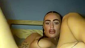 Tattooed Goth Slut Fingers Herself Raw