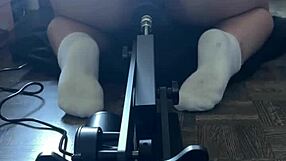 my first time trying a sex machine felt so exciting.