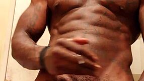 Hallelujah Johnson Worships and Strokes Massive BBC Cock