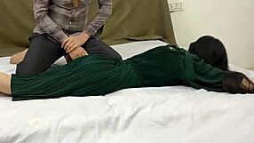 My young step sister was alone in the room so i joined her at night