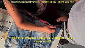 married seamstress makes client's cock hard