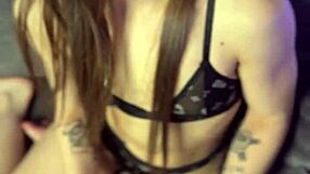 Teen Girl Masturbates with Vibrator to Orgasm Solo