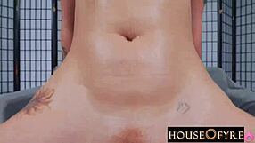 Katrina Marie engages in pov interracial sex with big black cock, including fucking and sucking.