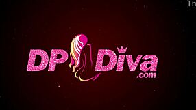 Dp diva Cali Caliente double penetrated and covered in jizz